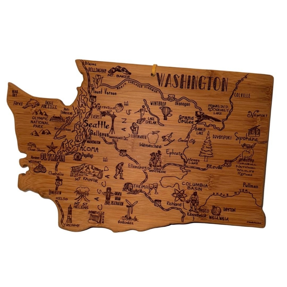 (Totally Bamboo) Washington State Serving Board NWT